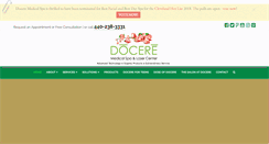 Desktop Screenshot of doceremedspa.com